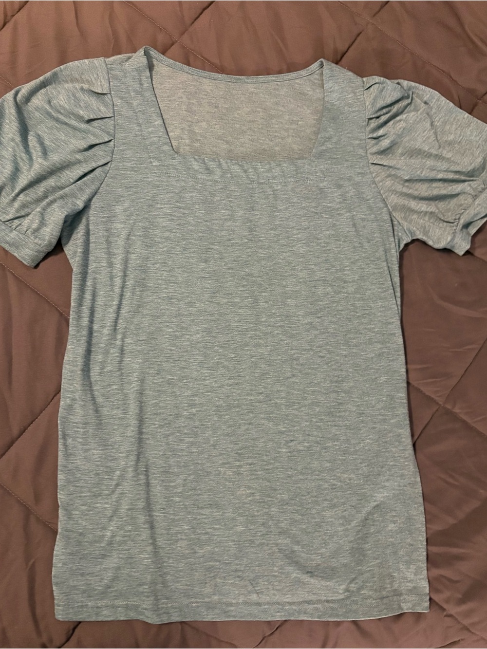 Classic Square-Neck Women’s Top in turquoise